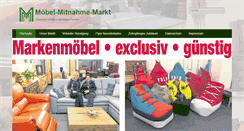 Desktop Screenshot of moebelmitnahmemarkt.de