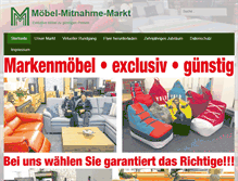 Tablet Screenshot of moebelmitnahmemarkt.de
